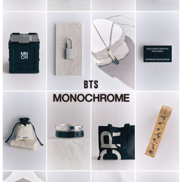 240524 HYBE MERCH: BTS MONOCHROME Merch. Coming soon to online stores!