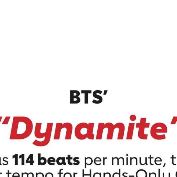 240523 American Heart Association on Instagram: Set the night alight, ARMY! “Dynamite” has the right tempo for performing Hands-Only CPR. 🧨