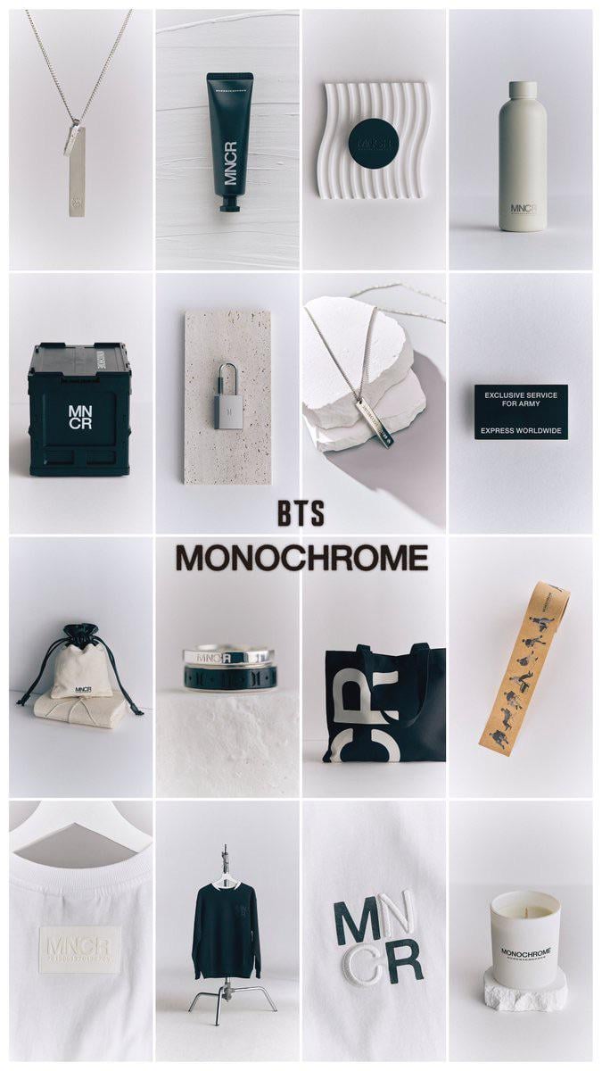 [HYBE MERCH] BTS MONOCHROME Merch. Coming soon to online stores! - 240524
