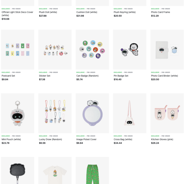 240626 Weverse Shop: A 2nd round of pre-orders for Wootteo x RJ Collaboration Merch is now available
