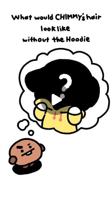 240619 BT21 on Instagram: 🍪💭: CHIMMY’s hairstyle must be quite a blast!