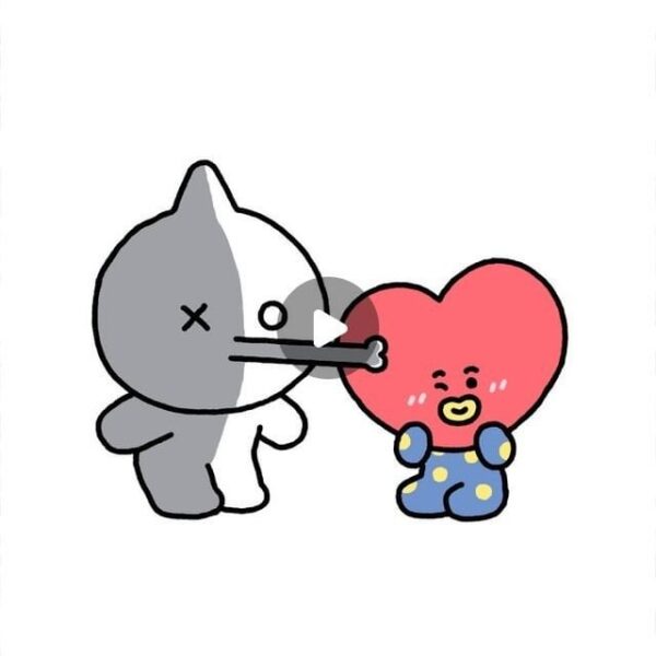 240613 BT21 on Instagram: Always lovining you! 
XOXO, VAN 💌