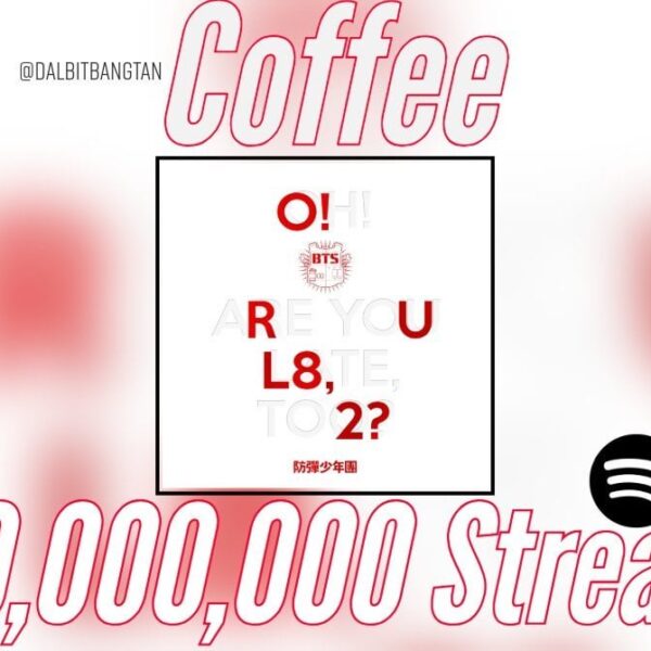 “Coffee” surpassed 100 Million Streams on Spotify, BTS' 122nd song to achieve this! - 200624