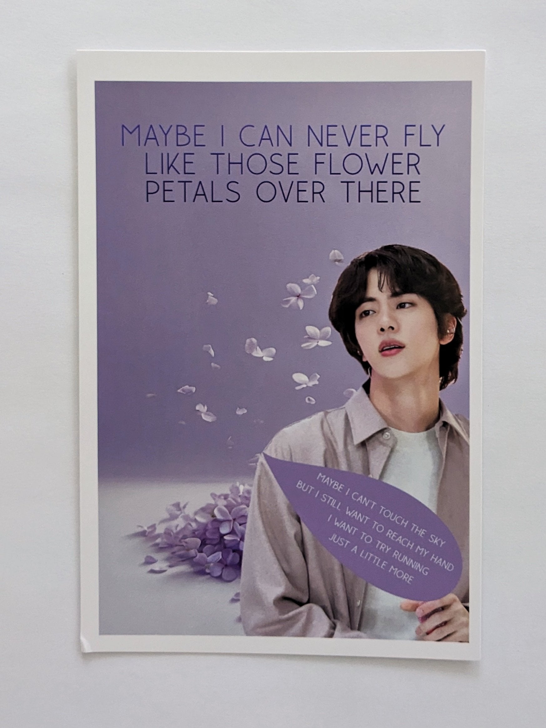 [GIVEAWAY] JIN SOLO SONGS FANMADE POSTCARDS + MINI-POSTER (WW/USA)