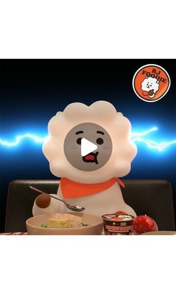 240603 BT21 on Instagram: "Whoa, this is delicious too!?"
Maybe RJ is not a foodie, but a food lover after all? 🥹