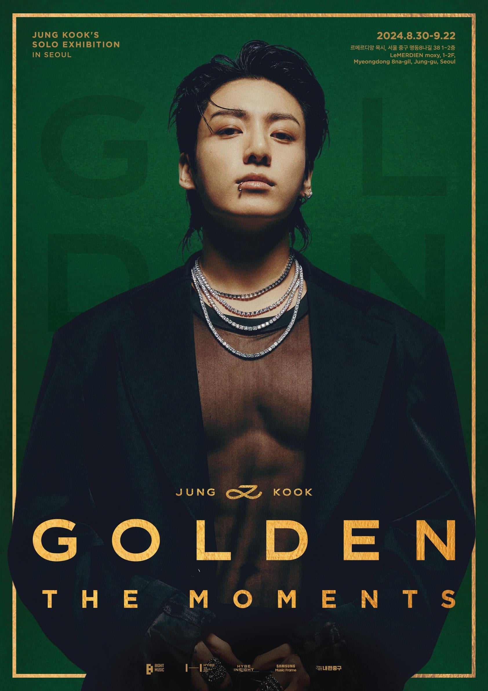 <HYBE INSIGHT> Jung Kook Exhibition “GOLDEN: The Moments” Exhibition Opening Information - 230724