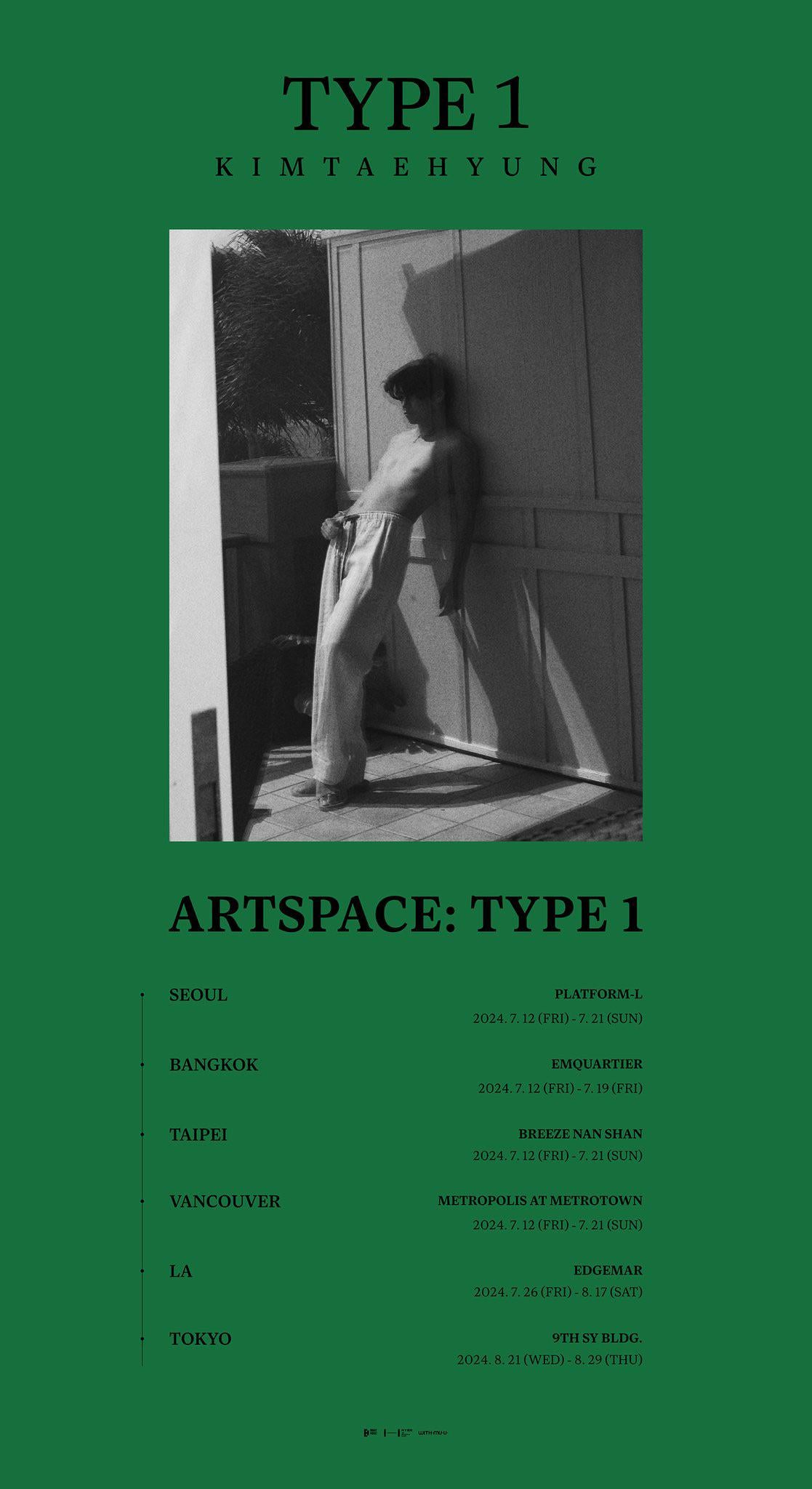 [Notice] Guide to viewing <ARTSPACE: TYPE 1> commemorating the release of V’s photobook ‘TYPE 1’ (+ENG/JPN/CHN) - 030724