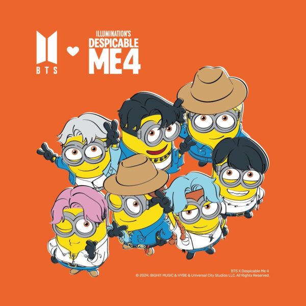 240729 HYBE MERCH: BTS X Despicable Me 4 Collaboration Merch.