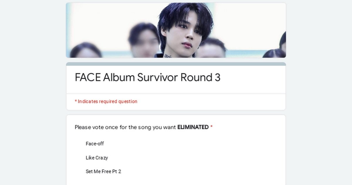 r/bangtan Album Survivor Series: Jimin’s FACE - ROUND THREE