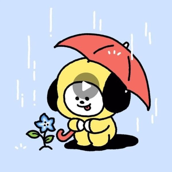 240719 BT21 - Flower, flower, why are you so pretty? 💙