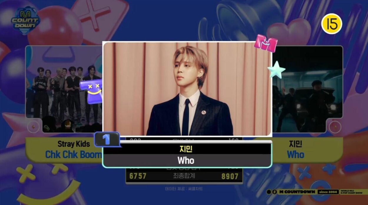 240808 Jimin took his first win for “Who” on this week’s M COUNTDOWN