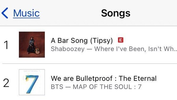 240825 iTunes Milestones: “We are Bulletproof: The eternal” has re-entered to Top 10 on iTunes US!