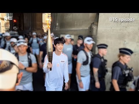 240811 [EPISODE] 진 (Jin) @ Paris 2024 as the Torchbearer - BTS (방탄소년단)