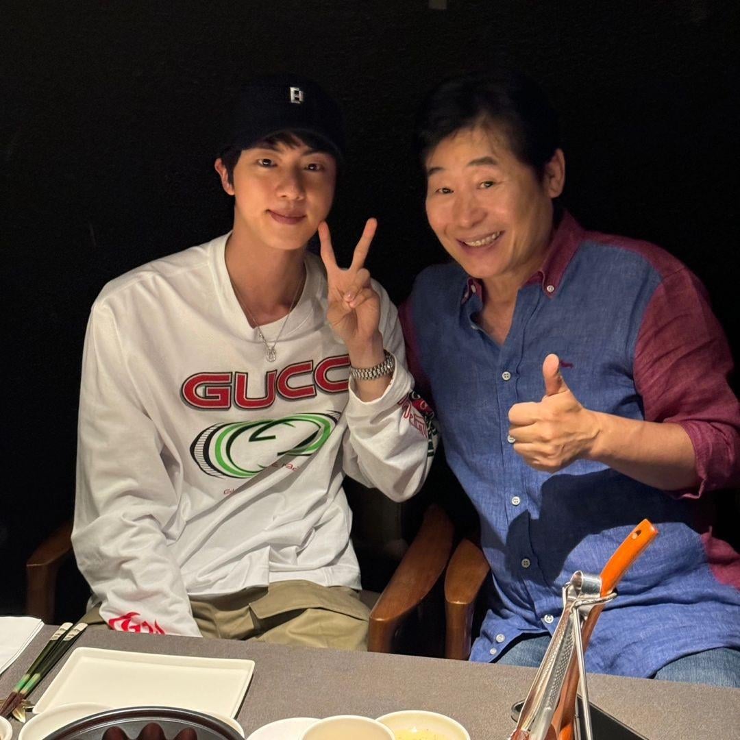 Chef Lee Yeonbok IG Post with Jin 150924