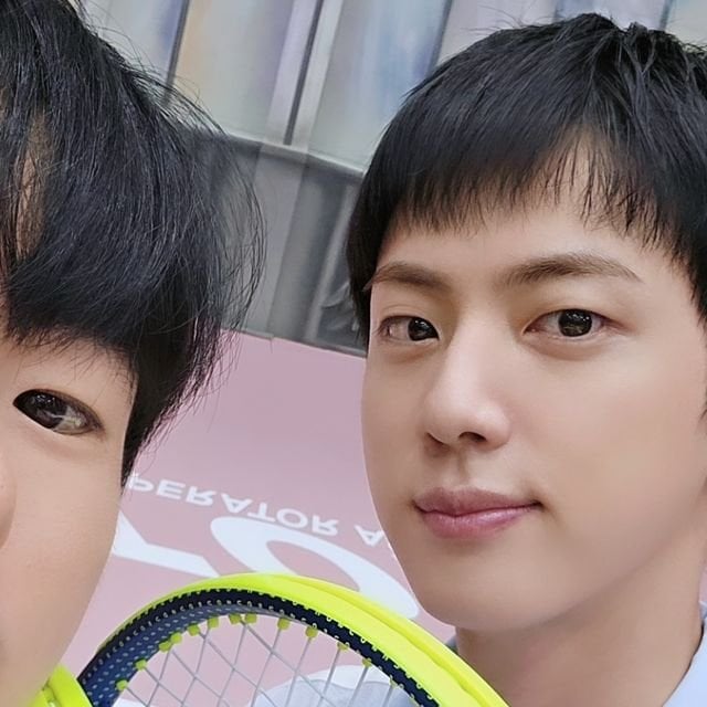 240917 Tennis coach Kim Sang Gyun on Instagram with Jin