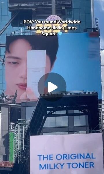 241010 Laneige US: Spotted in Times Square: Worldwide Handsome Jin!