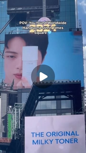 241010 Laneige US: Spotted in Times Square: Worldwide Handsome Jin!