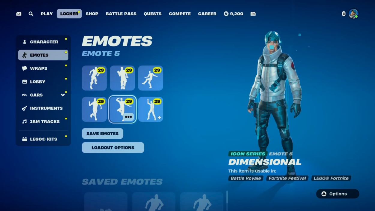 “3D” emote in Fortnite