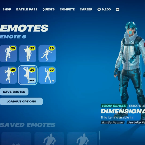 “3D” emote in Fortnite